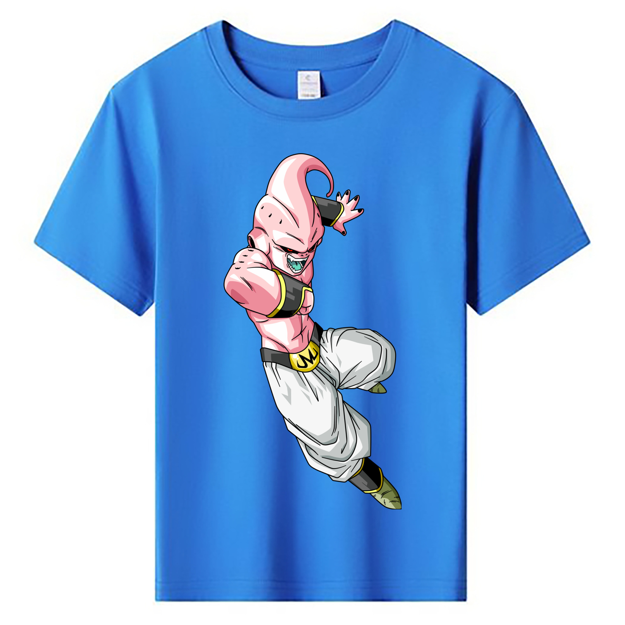 （画像用） ドラゴンボール 魔人ブウ DRAGON BALL Majin Buu 綿100％キッズTシャツ（フロントプリント）